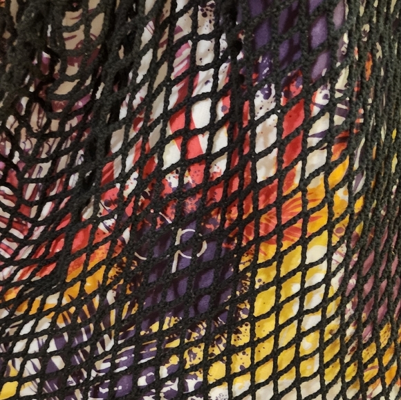 RETRO COASTAL VINTAGE OCEAN PACIFIC Mesh HOBO EUC - Picture 7 of 16